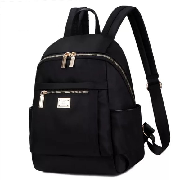 Black Oxford Cloth Backpack with 4 Layers - Picture 1 of 7